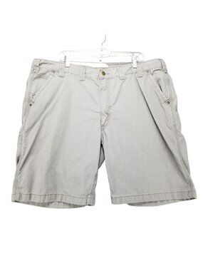 Carhartt Shorts Mens 44 Gray 100% Cotton Rip Stop Cargo Relaxed Fit *Read*